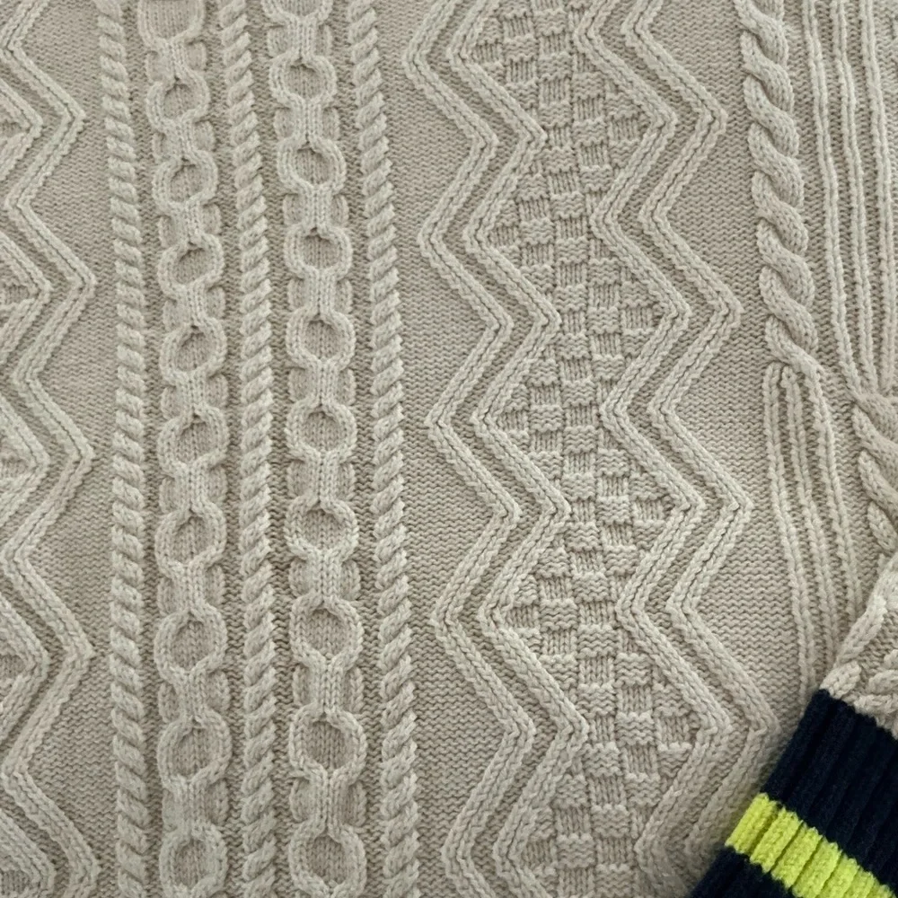 Vineyard Vines Cream Cable Knit Sweater - Picture 5 of 9